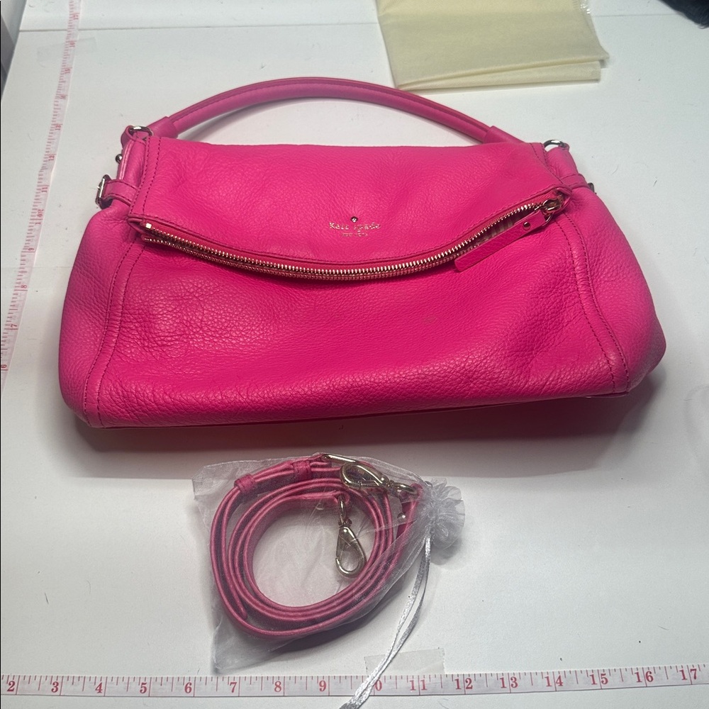 Kate Spade Pink Pebbled Leather Crossbody - Picture 11 of 11